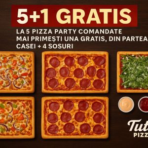 Pizza Party 5 + 1 Gratis